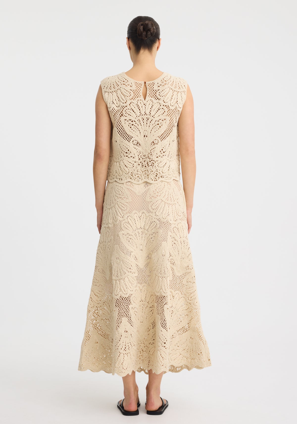 Morrison Marisol Crochet Skirt Natural