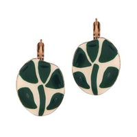 Taratata Leverback leaf design earrings