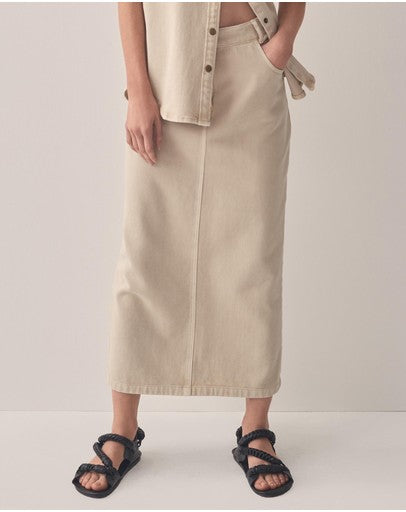 Morrison Jagger Denim Skirt Sand