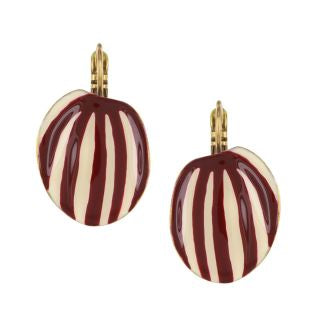 Taratata Leverback leaf design earrings