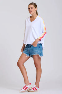 EST Raw V Neck Tape Sweatshirt