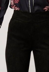 Once/Was Scarlett Faux Suede Pant - Onyx