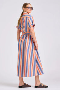 Shirty The Lucy Dress Blue Sky Stripe