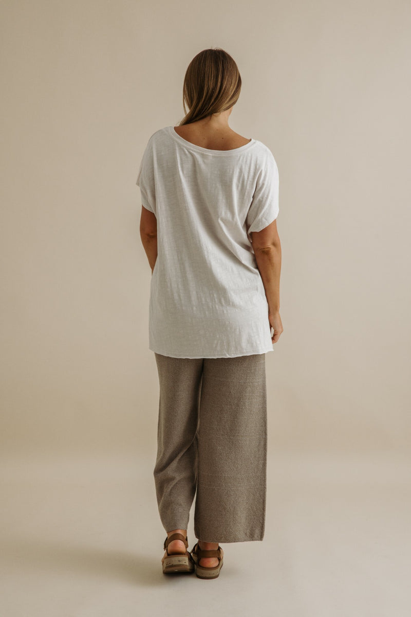 Talamaya Shoreline Slub Cotton T Shirt