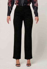 Once/Was Scarlett Faux Suede Pant - Onyx