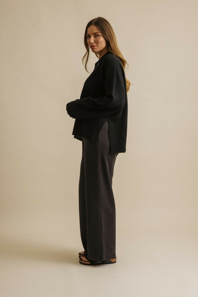 Talamaya Hope Marino Pullover Jet