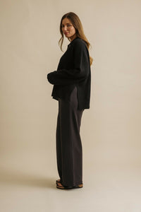 Talamaya Hope Marino Pullover Jet