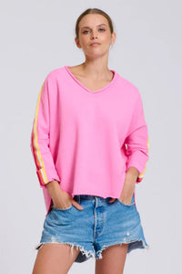 EST Raw V Neck Tape Sweatshirt