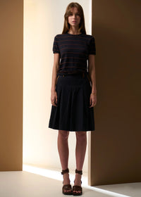 Pol  Sable Tee Stripe Ink/ Choc