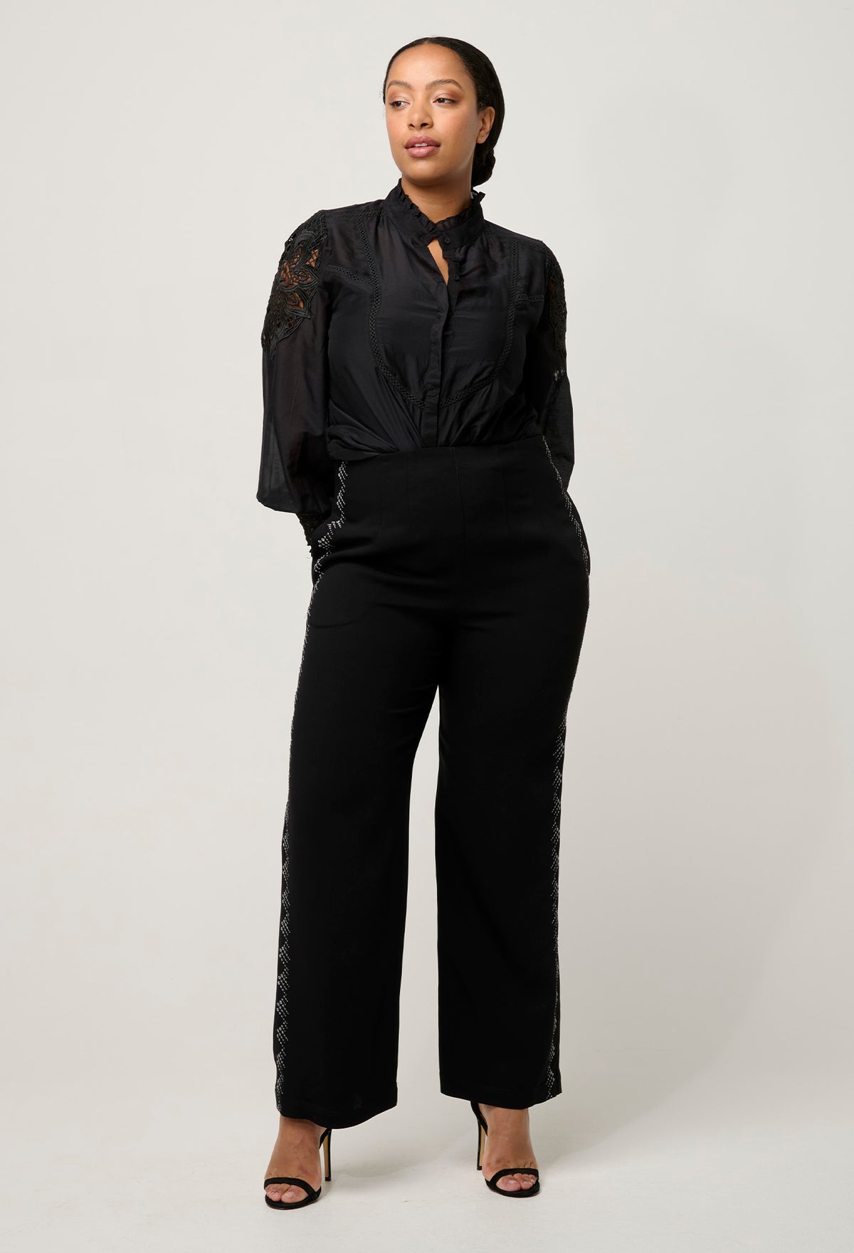 Once/Was Scarlett Faux Suede Pant - Onyx