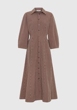 Morrison McKenna Stripe Dress Chocolate
