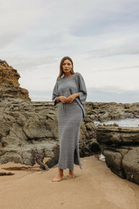 Talamaya Coral Knitted Skirt Sea Combo