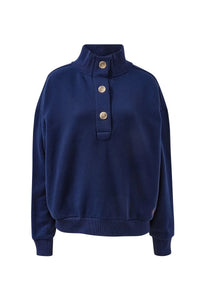 Ceres Marli Button Sweat - Heritage Navy
