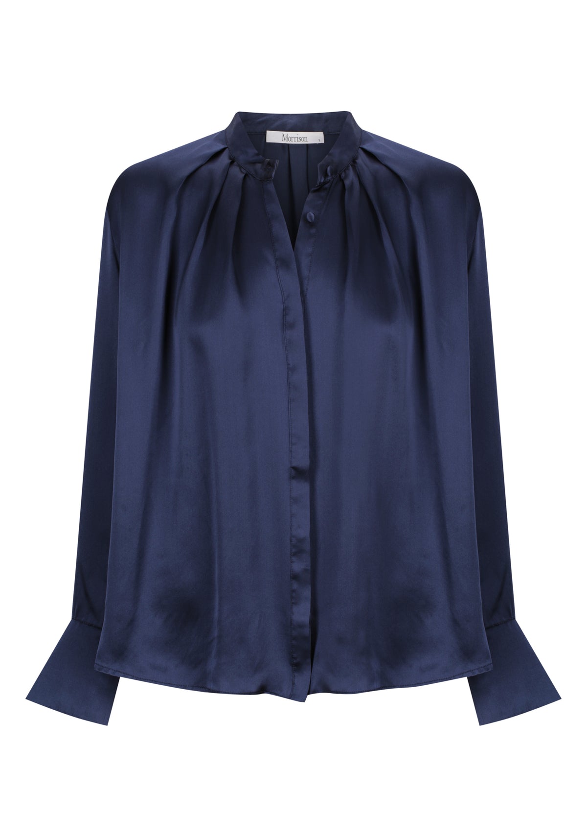 Morrison Valencia Silk Shirt Navy