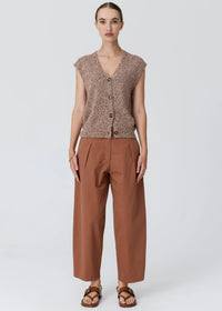 Pol Rye Knit Vest Toffee