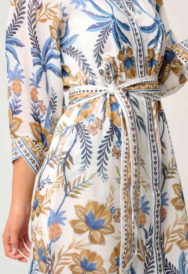 Carmen Silk Maxi Dress Golden Medina