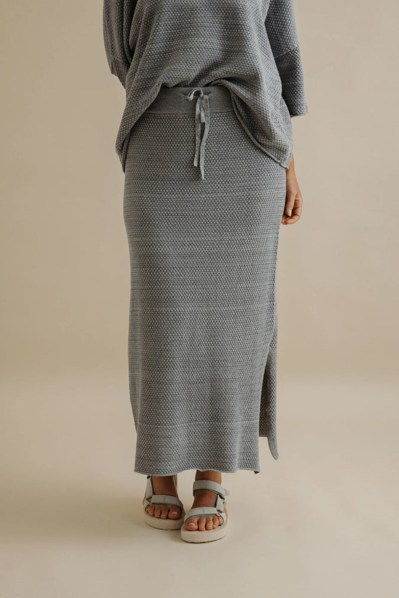 Talamaya Coral Knitted Skirt Sea Combo
