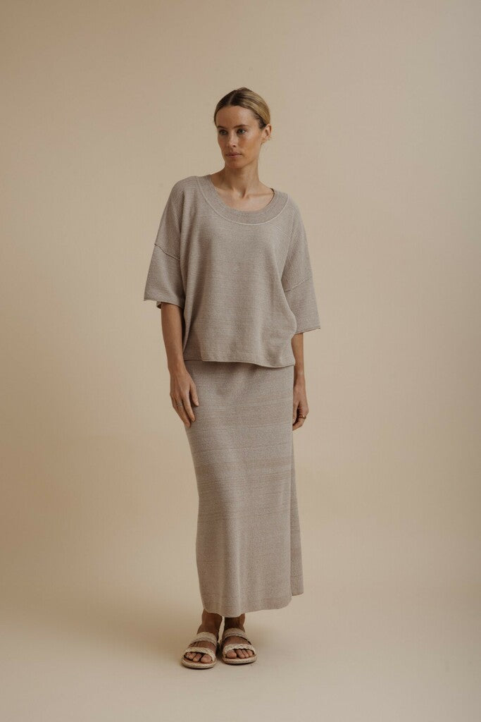 Talamaya Retreat Cotton Twist Tee Pullover