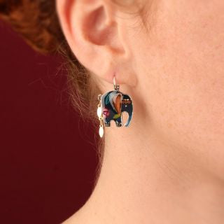 Taratata Elephant- Leverback Earrings