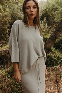 Talamaya Retreat Cotton Twist Tee Pullover