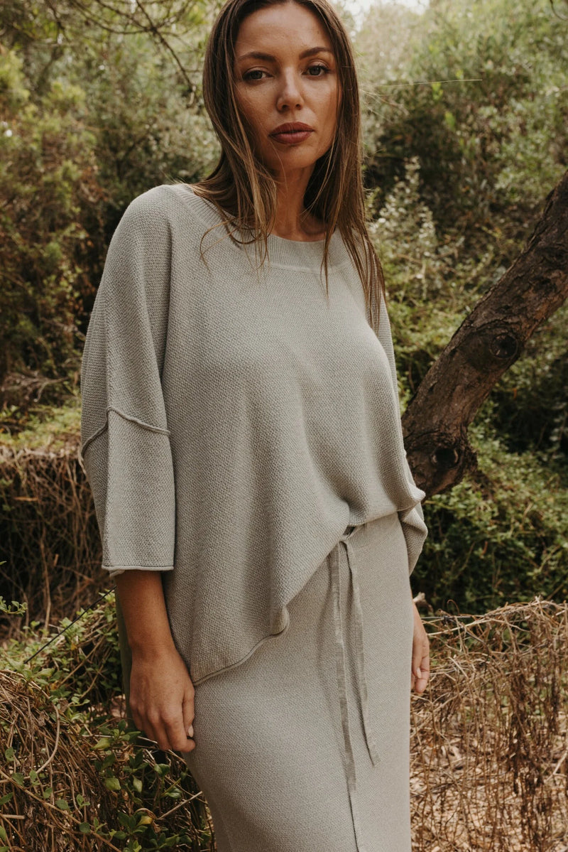 Talamaya Retreat Cotton Twist Tee Pullover