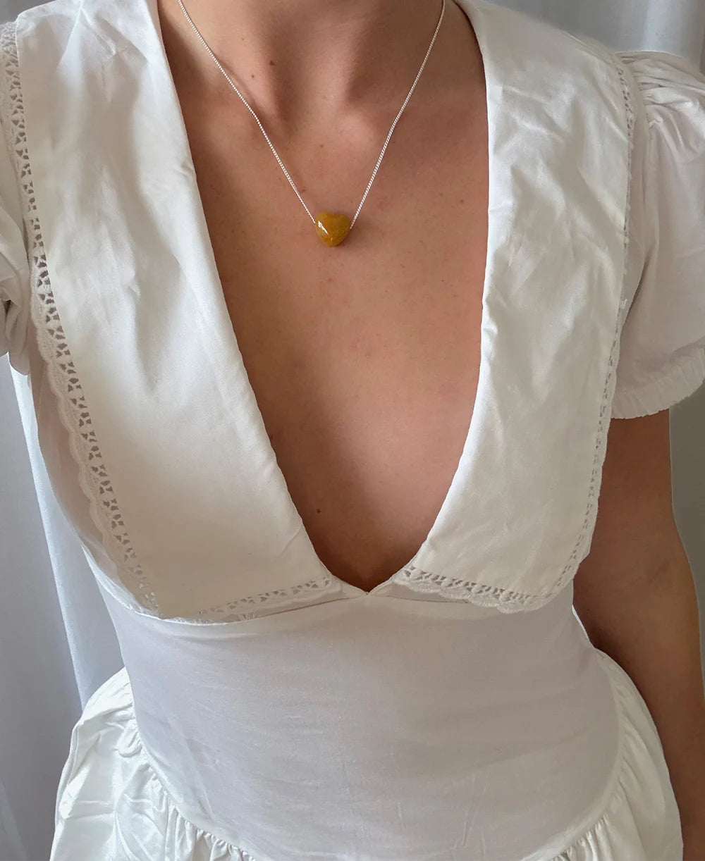 Palas Heart Stone Necklace