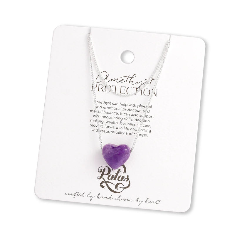 Palas Heart Stone Necklace