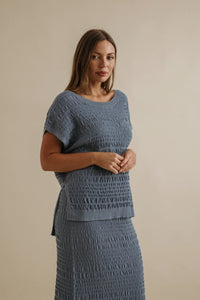 Talamaya Waves Pleat Pullover