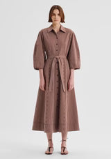 Morrison McKenna Stripe Dress Chocolate