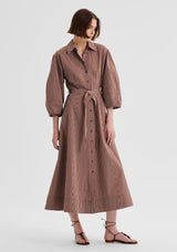 Morrison McKenna Stripe Dress Chocolate