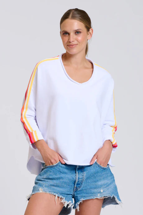 EST Raw V Neck Tape Sweatshirt