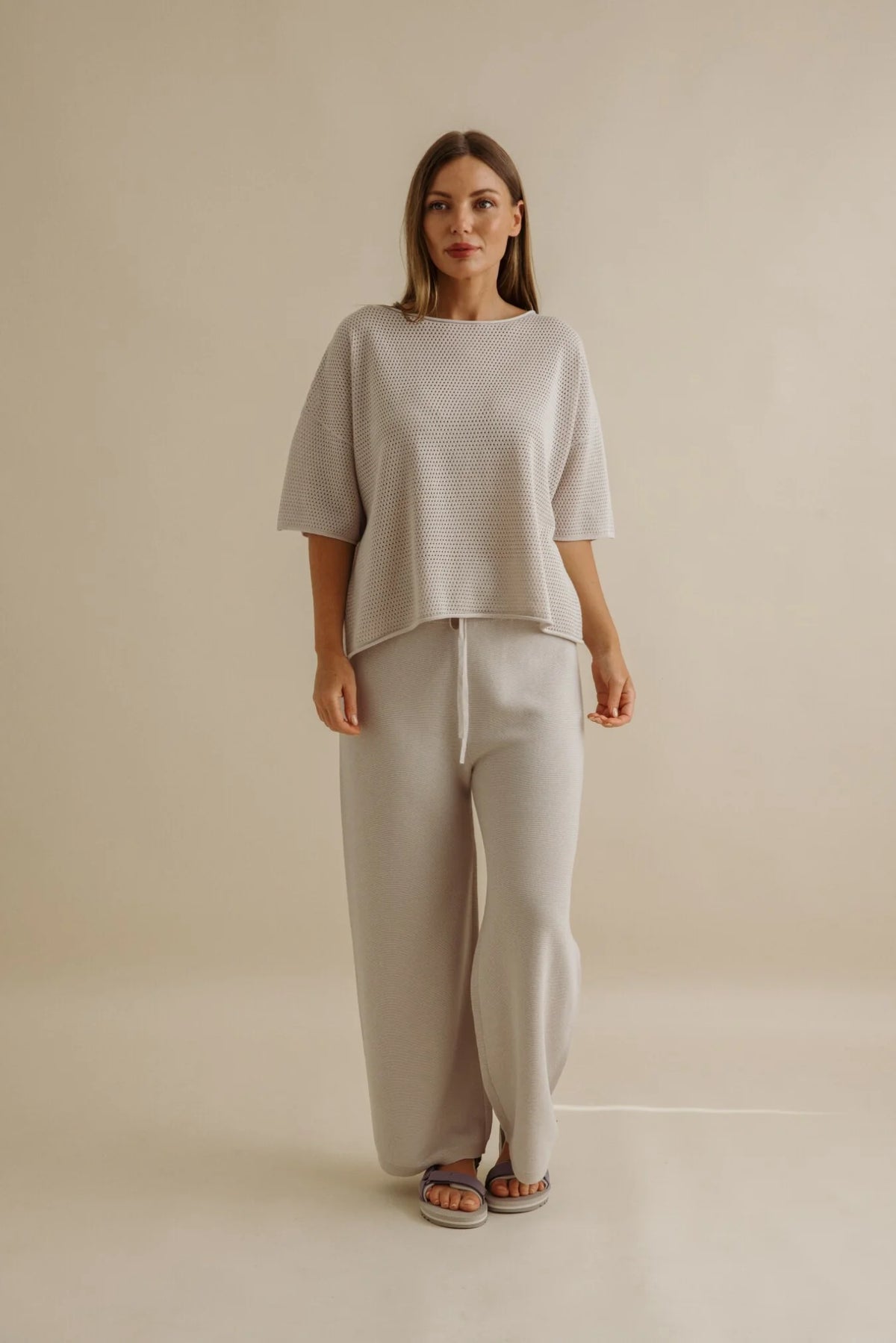 Talamaya Nautilus Shortsleeve Pullover Silver Haze