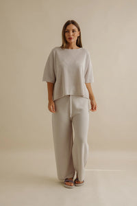 Talamaya Nautilus Shortsleeve Pullover Silver Haze