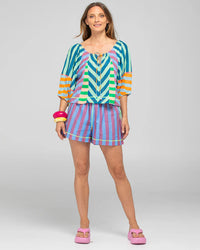 Boom Shankar Lucia Top Capri Spliced