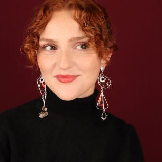 Taratata Stud Earrings Two Faces