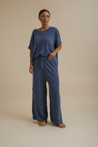 Talamaya Paradis Jacquard Short Sleeve Pullover