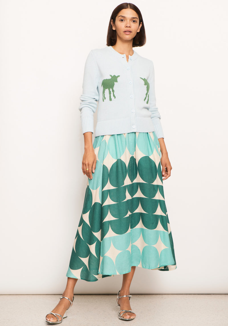 Pol Domino Circle Skirt