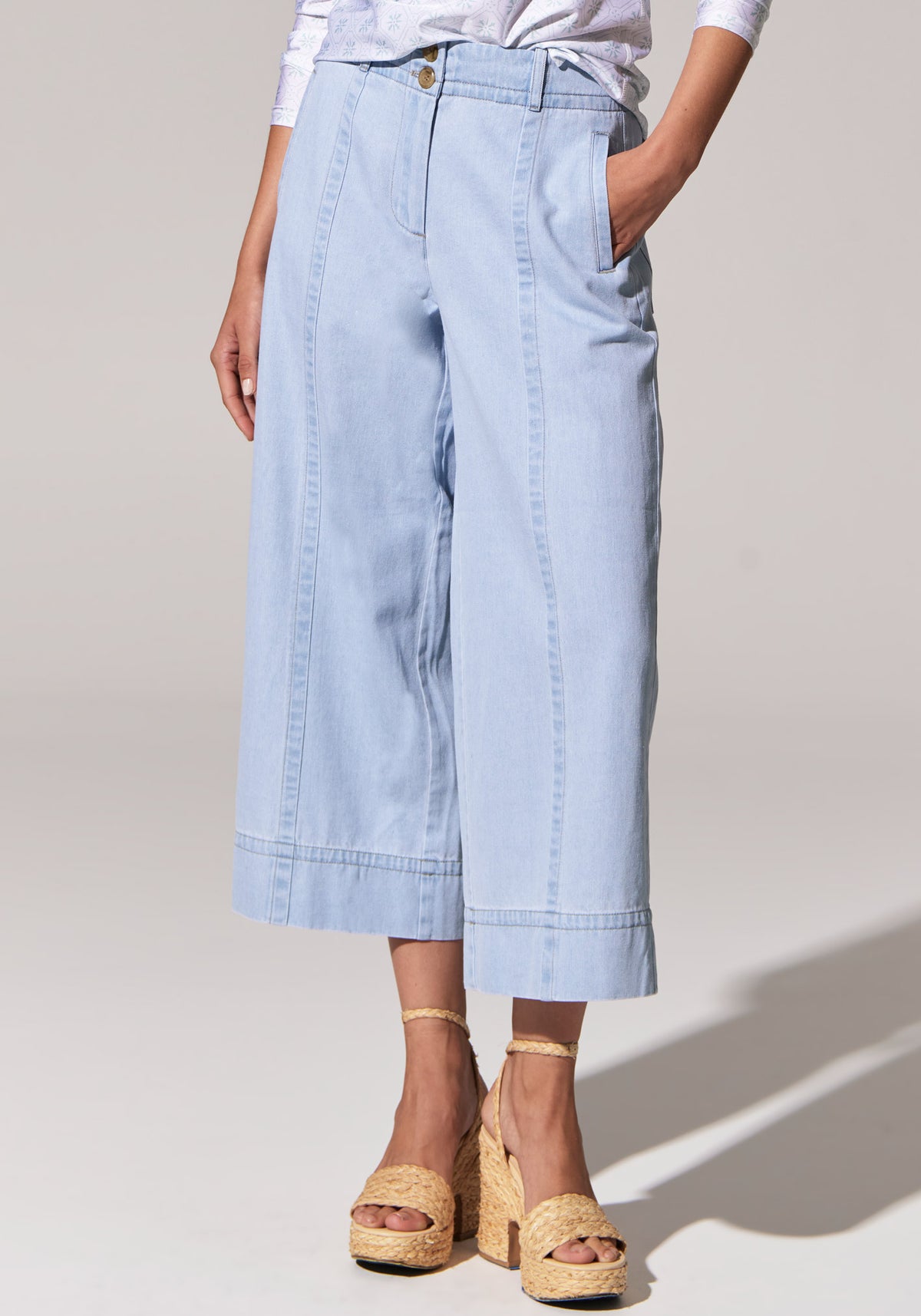 Pol Miley Denim Pant Light Blue