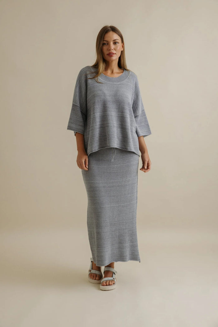 Talamaya Coral Knitted Tee Pullover