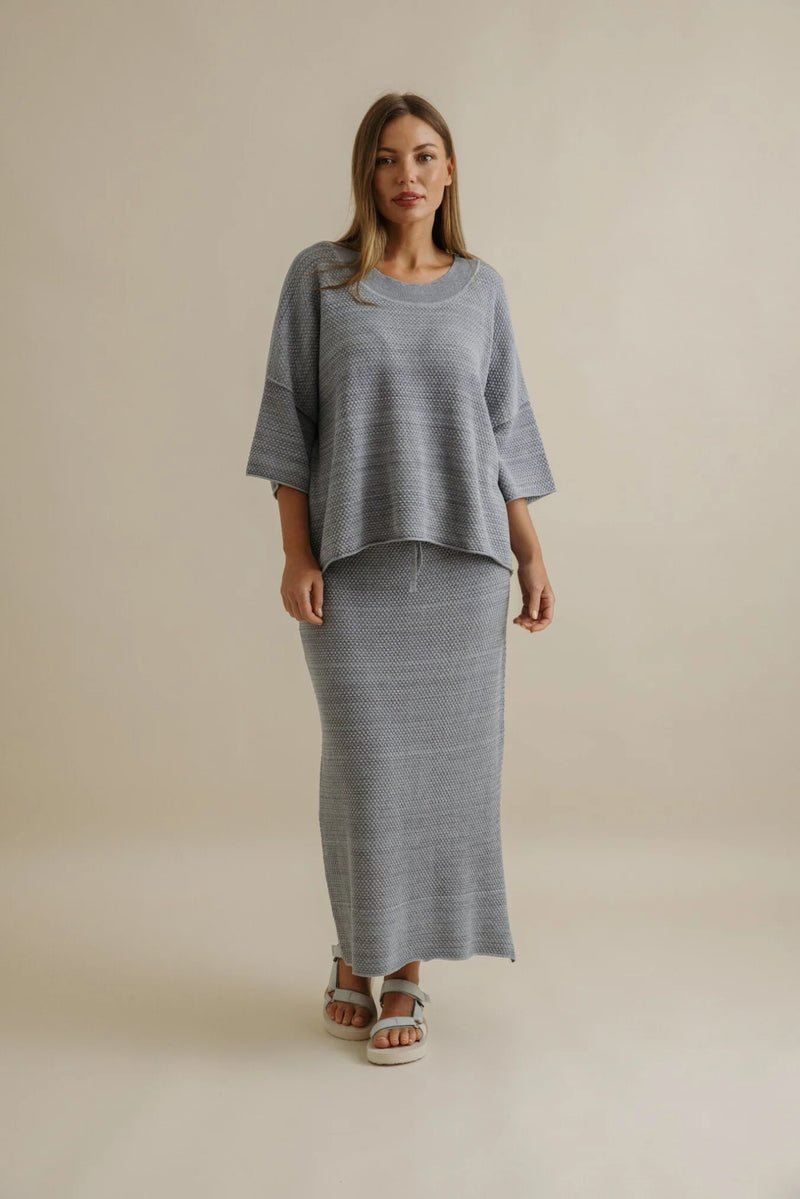 Talamaya Coral Knitted Tee Pullover