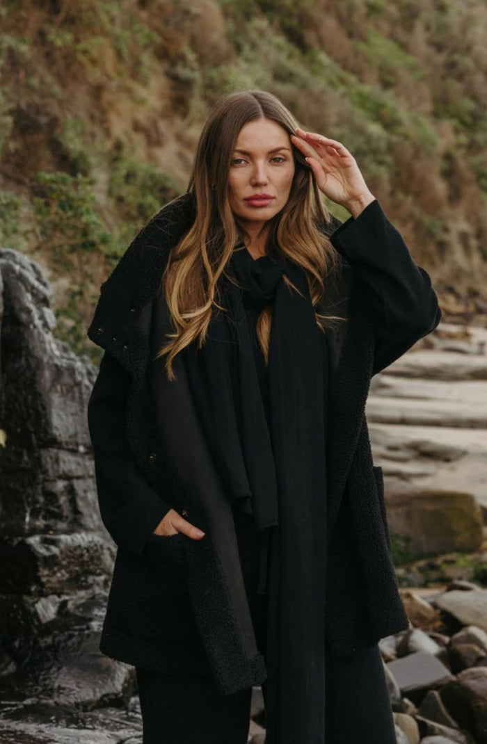 Talamaya Sherpa Cuddle Gillet - Noir