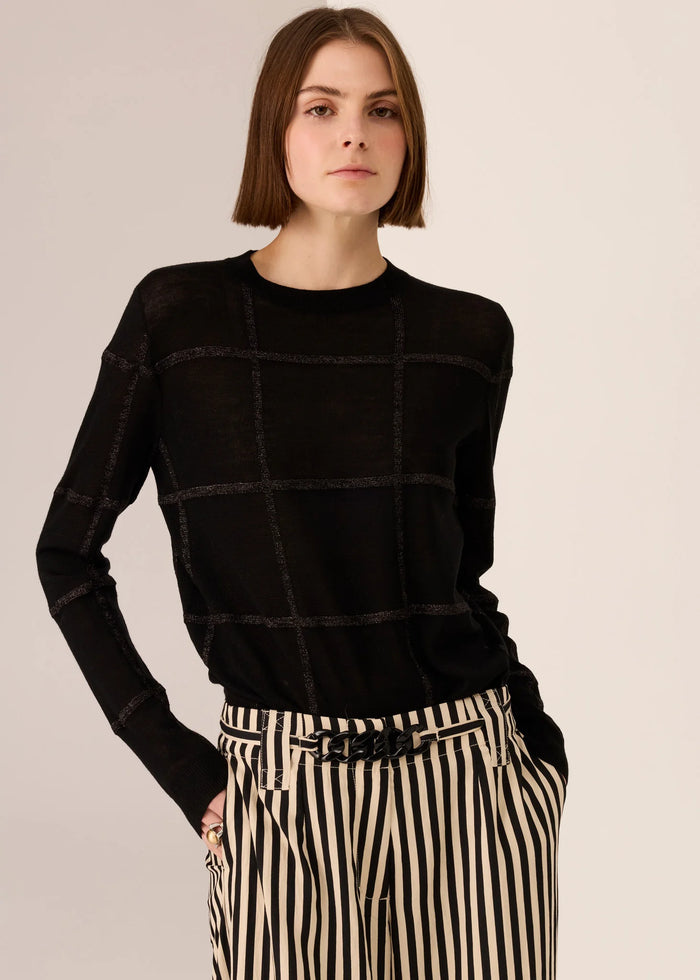Pol Westin Lurex Check Knit