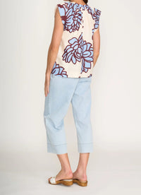Foil Queen Crop Jean