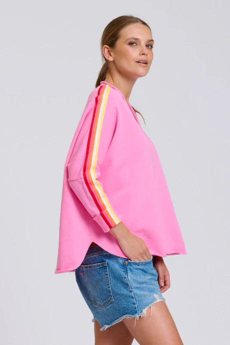 EST Raw V Neck Tape Sweatshirt