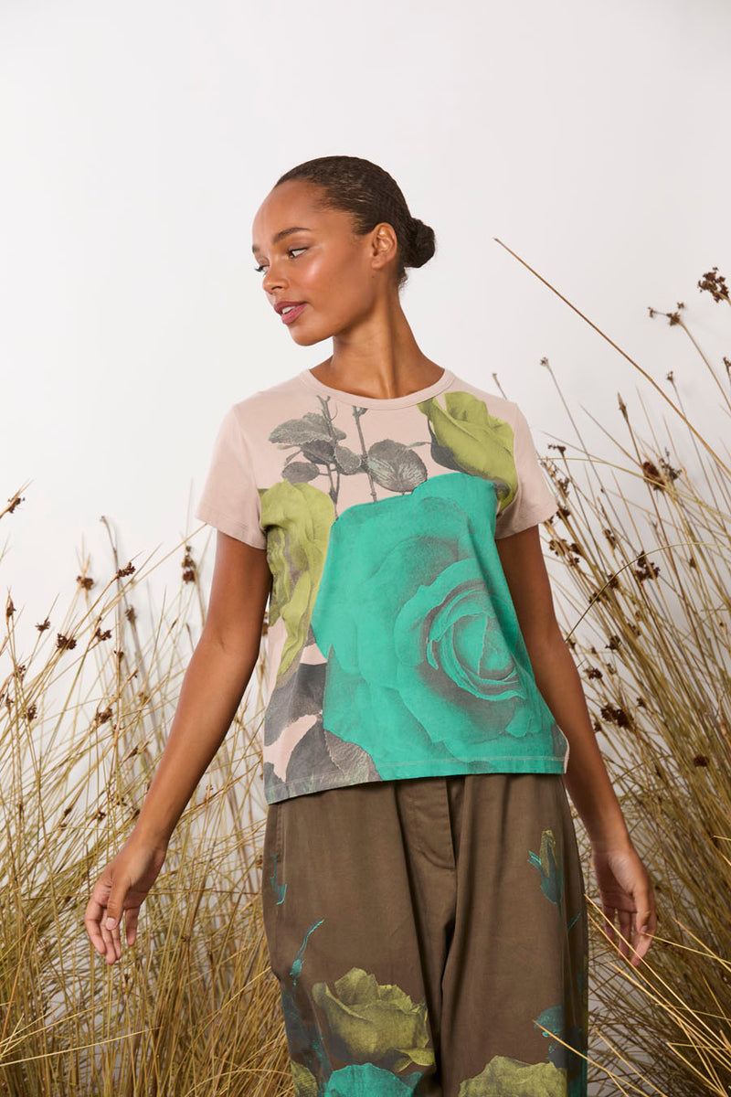 Maud Dainty Pink Roses Lolly Tee