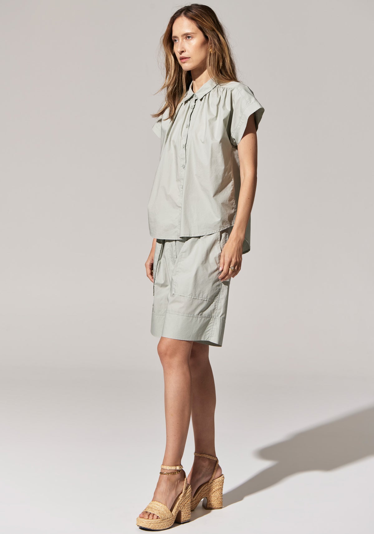 Pol Harlyn Cap Sleeve Shirt