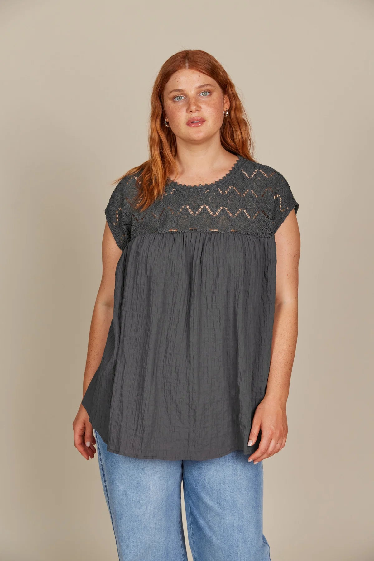 Isle of Mine Fleur Relaxed Top O/S