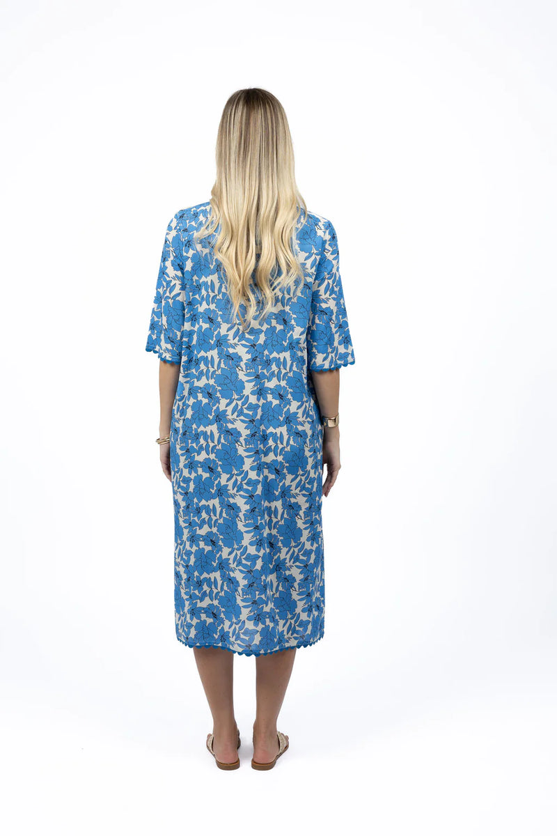 Humidity Fleur Ziggy Dress Blue/ Stone