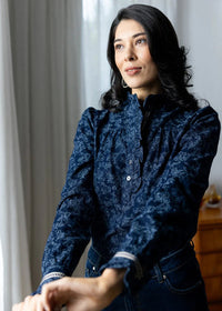 Foil Frilling Shirt - Tapestry