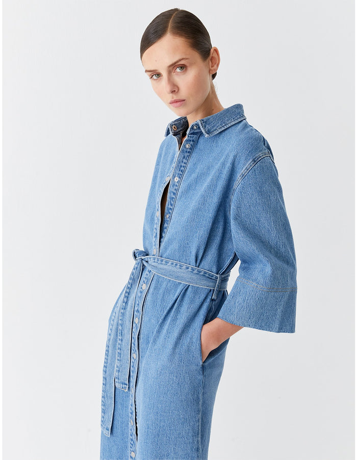 Morrison Flynn Denim Shirt Dress